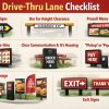 Drive-thru Lane Checklist | Origin Displays