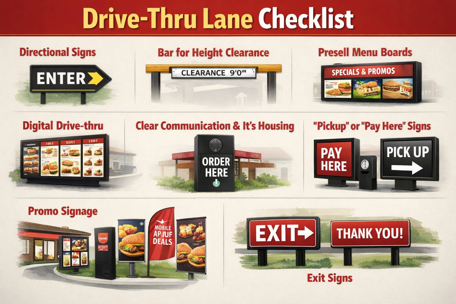 Drive-thru Lane Checklist | Origin Displays