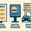 How Menu Boards, Digital Signage & Drive-Thrus Can Lower Labor Costs at QSRs